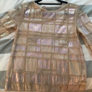 Endless Rose Gold Beaded Blouse